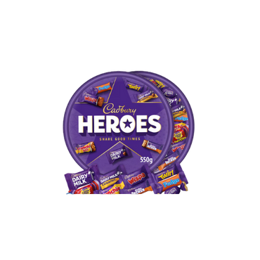 Cadbury Heroes Chocolate Tub 550g – Assorted Mini Chocolates – Buy Online UK